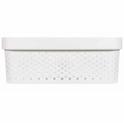 Keter Set cutii depozitare Infinity, 4 buc. , alb, cu capac, 11L+17L 246378 (427238)