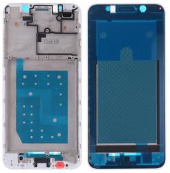 tel-szalk-010879 Huawei Enjoy 8E Lite / Y5 Prime (2018) / Play 7 / Honor 7s fehér előlap lcd keret, burkolati elem (tel-szalk-010879)