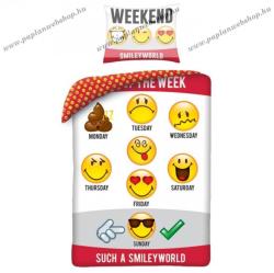  Emoji / Smiley ágyneműhuzat Weekend (100% pamut)