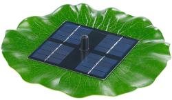 SolarTech Napelemes úszó szökőkút szivattyú 155 l/ó 30 cm max magasság napelem 8V 1, 8W halastó levegőztető levegőztetés vízforgatás (SZOKOKUT_USZO-ZOLD_155L)
