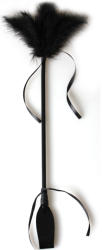 Secret Play Duster and Riding Crop Black