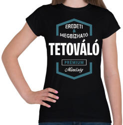 printfashion Tetováló prémium minőség - Női póló - Fekete (1468593)