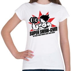 printfashion Super Saiyan Gym - Női póló - Fehér (1480481)