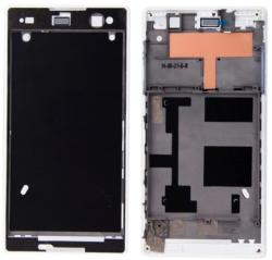  tel-szalk-011195 Sony Xperia C3 fehér előlap lcd keret, burkolati elem (tel-szalk-011195)