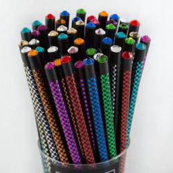  Zötzl Swarovsky kristályos ceruza, színes metál kockás (DIS/745)