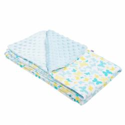 NEW BABY Gyermek pléd Minky New Baby kék 80x102 cm - pindurka - 8 090 Ft
