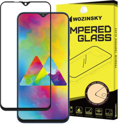 Samsung Galaxy M10 karcálló edzett üveg TELJES KÉPERNYŐS FEKETE Tempered Glass kijelzőfólia kijelzővédő fólia kijelző védőfólia eddzett SM-M105F - rexdigital