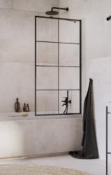 Radaway Paravan cada Radaway Idea Black PNJ Factory, un element fix, 50xH150 cm (10001050-54-55)