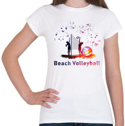 printfashion Beach Volleyball - Női póló - Fehér (1499012)