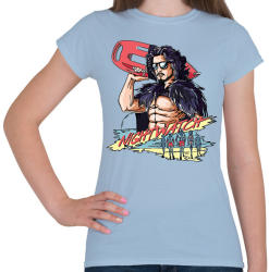 printfashion Baywatch GOT - Női póló - Világoskék (1498633)