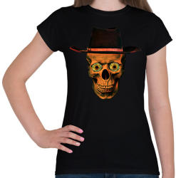 printfashion cowboy skull - Női póló - Fekete (1496721)
