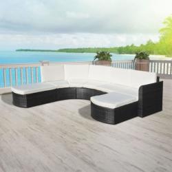 vidaXL 16 részes polyrattan kanapészett 43299