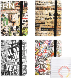 Starpak Betűk gumis napló 15 x 20 cm - többféle (399372) (399372)