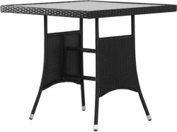 vidaXL Polyrattan asztal 80x74 cm (43930)