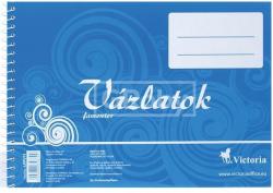 Herlitz Vázlatfüzet B5, 32 lapos, famentes (09057332) (09057332)