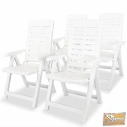 vidaXL Dönthető műanyag szék, 4db (275067)