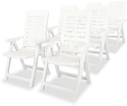 vidaXL Dönthető műanyag szék, 6db (275068)