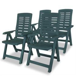 vidaXL Dönthető műanyag szék, 4db (275069)