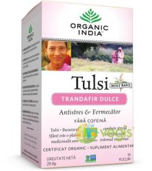 Organic India Ceai Tulsi Trandafir Dulce Ecologic/Bio 18dz