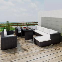 vidaXL 28 részes polyrattan pihenőszett 41878