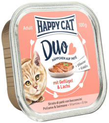 Happy Cat Minkas Duo - Pasăre și somon 24 x 100 g