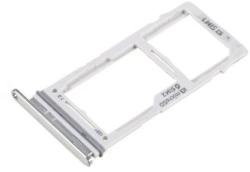 tel-szalk-011645 Samsung Galaxy S10 / S10 Plus fehér SIM kártya tálca (2 SIM kártyás telefonokhoz) (tel-szalk-011645)