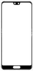 tel-szalk-011640 Huawei P20 üveg előlap - kijelző részegység nem-touch fekete szervizalkatrész (tel-szalk-011640)