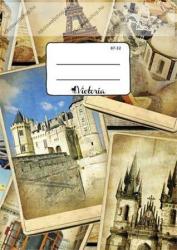 Victoria City VICTORIA Város Fotók kockás füzet, A4/87-32 (COR_2017_ISVFD42k)