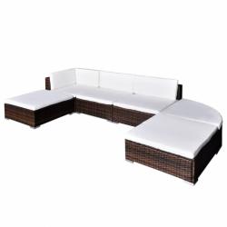 vidaXL 16 részes polyrattan ülőgarnitúra 41272