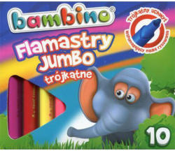 UNIPAP Bambino: Jumbo színes filctoll 10db-os szett (003189)