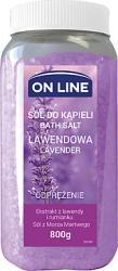 On Line Sare de baie Lavandă - On Line Bath Lavender Salt 800 g