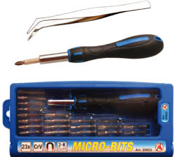 BGS technic Комплект микро битове с пинсета, 23 бр. ; bgs technic, 20823