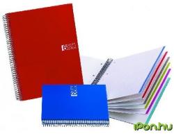 Miquelrius Notebook 6 spirálfüzet műanyag borítós kockás A4 150 lap
