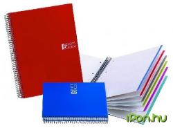 Miquelrius Notebook 6 spirálfüzet műanyag borítós kockás A5 150 lap