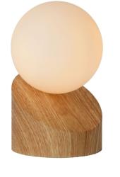 Lucide 45561/01/72 | Len Lucide asztali lámpa 16cm érintőkapcsoló 1x G9 fa. , opál (45561/01/72)