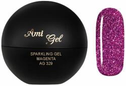 Ami Gel Gel Colorat Glitterat - Sparkling Gel Magenta 5gr - AMI GEL