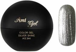 Ami Gel Gel Colorat Pentru Acoperire Si Pictura - Soak Off Color Gel Silver Shine 5gr - AMI GEL