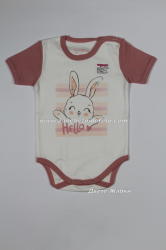 mymosa Боди с къс ръкав Hello, 62/68, 74/80