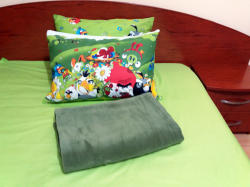 Cri Design Set lenjerie pat 1 persoana Angry Birds - KV cu patura kaki (Set_Angry_Birds_VK) Lenjerie de pat