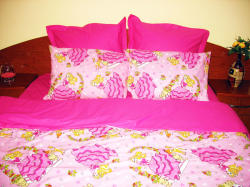 Cri Design Lenjerie de pat de lux Bambi Duo-1 persoana, bumbac satinat ranforce calitate I (Bambi_MU_Rose_1pers) Lenjerie de pat