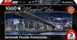 Schmidt Spiele Panoráma puzzle - Dark Night, New York 1000 db-os (59621)