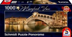 Schmidt Spiele Panoráma puzzle - Rialto Bridge, Venice 1000 db-os (59620)