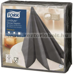 Tork 478882 Tork Premium Linstyle Dinner textilhatású szalvéta Antracit (478882)