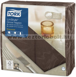 Tork 478150 Tork Premium Linstyle Dinner textilhatású szalvéta Kakaó (478150)