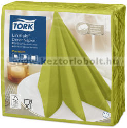 Tork 478876 Tork Premium Linstyle Dinner textilhatású szalvéta Pisztácia (478876)
