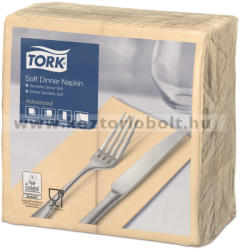 Tork 477622 Tork Soft Dinner szalvéta 1/8 Hajtott Csontszín (477622)