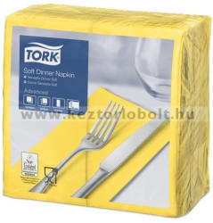 Tork 470252 Tork Soft Dinner szalvéta 1/8 Hajtott Sárga (470252)