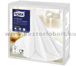 Tork 478883 Tork Premium Linstyle Dinner textilhatású szalvéta Fehér (478883)