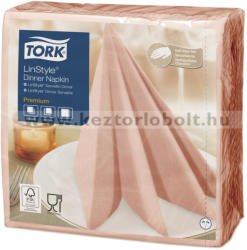 Tork 478881 Tork Premium Linstyle Dinner textilhatású szalvéta Korall (478881)