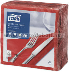 Tork 477591 Tork Soft Dinner szalvéta Piros (477591)